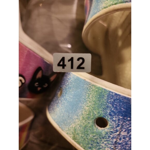 Crocs Men's 9 Women's 11 Rainbow Spray Tie Dye Strap Sandal 208055 - Picture 14 of 14